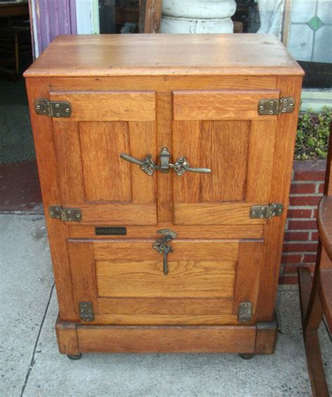 antique metal ice box restoration|antique knickerbocker ice box.